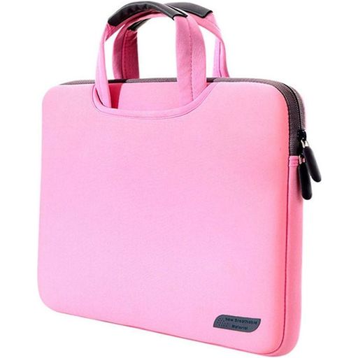 Mobigear Neon Neopreen Laptop Aktetas 15 - 16 inch Laptoptas + Handvat - Roze
