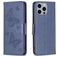 Mobigear Butterfly iPhone 15 Pro Max Hoesje Bookcase Portemonnee - Blauw