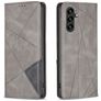 Mobigear Rhombus Slim Samsung Galaxy A35 Hoesje Bookcase - Grijs