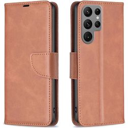 Mobigear Excellent Samsung Galaxy S24 Ultra Hoesje Bookcase Portemonnee - Bruin