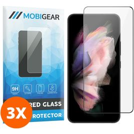 Mobigear Premium Samsung Galaxy S23 Glazen Screenprotector - Case Friendly - Zwart (3-Pack)