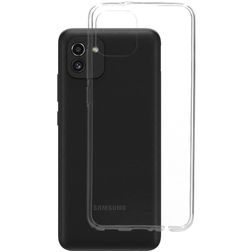 Mobiparts Classic Doorzichtig Samsung Galaxy A03 Hoesje Flexibel TPU Backcover - Transparant