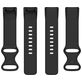 Mobigear Sport Dual Siliconen Fitbit Charge 5 Bandje Druksluiting - Zwart