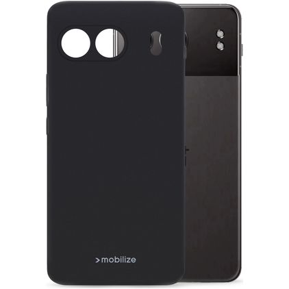 Mobilize Rubber Gelly OnePlus Nord 4 Hoesje Flexibel TPU Backcover - Zwart