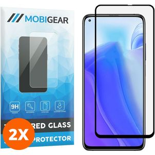 Mobigear Premium Xiaomi Mi 10T Glazen Screenprotector - Case Friendly - Zwart (2-Pack)