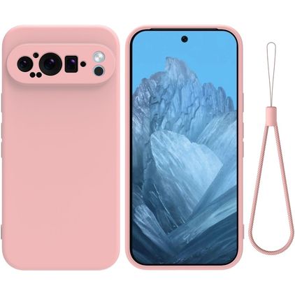 Mobigear Colors Google Pixel 9 Pro XL Hoesje Flexibel TPU Backcover - Roze