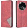 Mobigear Rhombus Slim OPPO Find X6 Pro Hoesje Bookcase - Rood