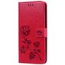 Mobigear Roses Samsung Galaxy J6 Plus Hoesje Bookcase Portemonnee - Rood