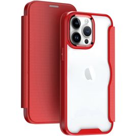 Mobigear Smart Fit iPhone 15 Pro Max Hoesje Hardcase Bookcase - Rood