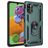 Mobigear Armor Ring Samsung Galaxy A41 Hoesje Hardcase Backcover Shockproof met Ringhouder - Groen