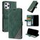 Mobigear Rhombus iPhone 12 Pro Max Hoesje Bookcase Portemonnee - Groen