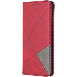 Mobigear Rhombus Slim Huawei P40 Pro Hoesje Bookcase - Rood