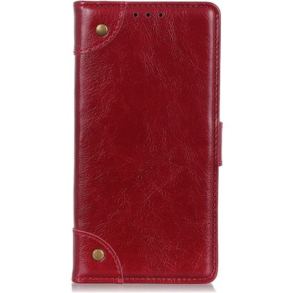 Mobigear Ranch Huawei P40 Hoesje Bookcase Portemonnee - Bordeaux Rood