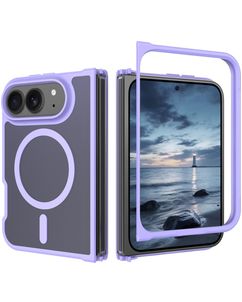 Mobigear Shockproof iPhone Duo MagSafe Hoesje Hardcase Backcover - Paars