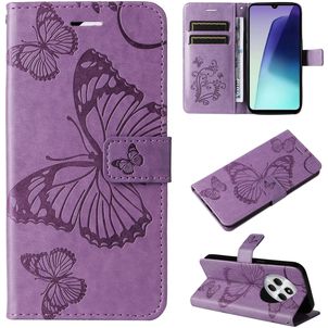 Mobigear Butterfly Xiaomi Redmi 14C Hoesje Bookcase Portemonnee - Paars