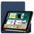 Mobigear Tri-Fold Gel iPad 6 (2018) Hoes TPU,Kunstleer Bookcase + Stylus Houder - Donkerblauw