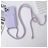 Mobigear Lanyard Card iPhone 15 Pro Max Siliconen Hoesje met koord en Pasjeshouder - Paars