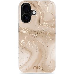 MIO iPhone 16 MagSafe Hoesje Hardcase Backcover - Gold Marble