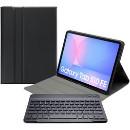 Mobilize Detachable Bluetooth Keyboard Samsung Galaxy Tab S10 FE Hoes QWERTY Bluetooth Toetsenbord Bookcase - Zwart