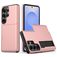 Mobigear Card Samsung Galaxy S26 Ultra Hoesje Hardcase Backcover Shockproof met Pasjeshouder - Roségoud