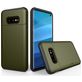 Mobigear Card Samsung Galaxy S10e Hoesje Hardcase Backcover Shockproof met Pasjeshouder - Legergroen
