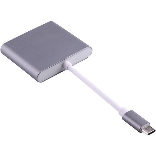 Mobigear USB-C naar HDMI / USB-A / USB-C Hub - Grijs