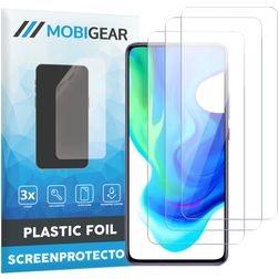 Mobigear POCO F2 Pro Screenprotector Folie - Case Friendly (3-Pack)
