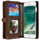 Caseme 008 iPhone 8 Plus Hoesje Uitneembare 2in1 Bookcase Portemonnee - Bruin