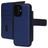 Mobiparts iPhone 16 MagSafe Hoesje Echt Leer Uitneembare 2in1 Bookcase Portemonnee - Blauw