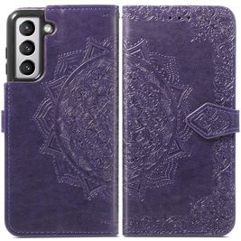 Mobigear Mandala Samsung Galaxy S21 FE Hoesje Bookcase Portemonnee - Paars