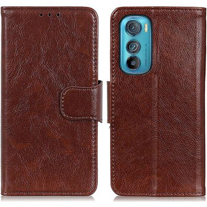 Mobigear Classy Motorola Edge 30 Hoesje Bookcase Portemonnee - Bruin