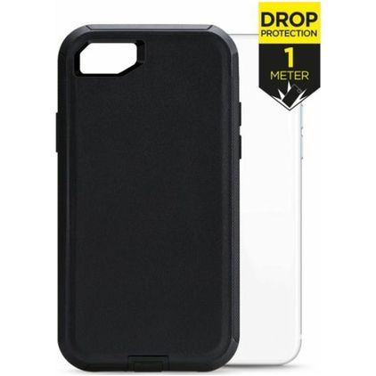 Mobilize Defender iPhone 7 Hoesje Hardcase Backcover Shockproof - Zwart