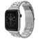 Mobigear Antwerp Stalen Apple Watch Bandje Vouwsluiting - 49/46/45/44 mm - Zilver