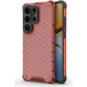 Mobigear Honeycomb Samsung Galaxy S26 Ultra Hoesje Hardcase Backcover Shockproof - Rood