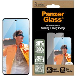 PanzerGlass Ultra-Wide Fit Samsung Galaxy S25 Edge Glazen Screenprotector - Case Friendly