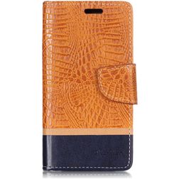 Mobigear Croco Xiaomi Mi 8 SE Hoesje Bookcase Portemonnee - Oranje