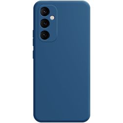 Mobigear Colors Samsung Galaxy A35 Siliconen Hoesje Backcover - Blauw