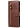Mobigear Zipper Xiaomi Mi Note 10 Lite Hoesje Bookcase Portemonnee - Bruin