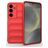 Mobigear Bumpy Samsung Galaxy S25 Hoesje Flexibel TPU Backcover - Rood