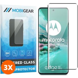 Mobigear Premium Motorola Edge 40 Neo Glazen Screenprotector - Case Friendly (3-Pack)