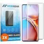 Mobigear Premium Motorola Edge 40 Pro Glazen Screenprotector - Case Friendly - Zwart (3-Pack)