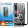 Mobigear Premium Nothing Phone (2) Glazen Screenprotector - Case Friendly - Zwart (3-Pack)