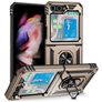 Mobigear Armor Ring Samsung Galaxy Z Flip 5 Hoesje Hardcase Backcover Shockproof met Ringhouder - Goud