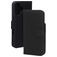Mobiparts Wallet iPhone 16 MagSafe Hoesje Echt Leer Bookcase Portemonnee - Zwart
