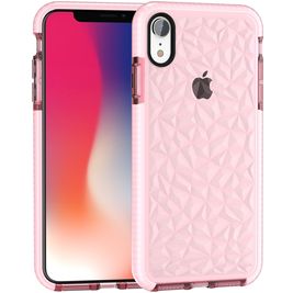 Mobigear Diamond iPhone XR Hoesje Hardcase Backcover - Roze Mobigear Diamond iPhone XR Hoesje Hardcase Backcover - Roze