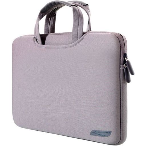 Mobigear Neon Neopreen Laptop Aktetas 13 - 14 inch Laptoptas + Handvat - Grijs
