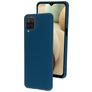 Mobiparts Samsung Galaxy A12 Siliconen Hoesje Backcover - Blueberry Blue
