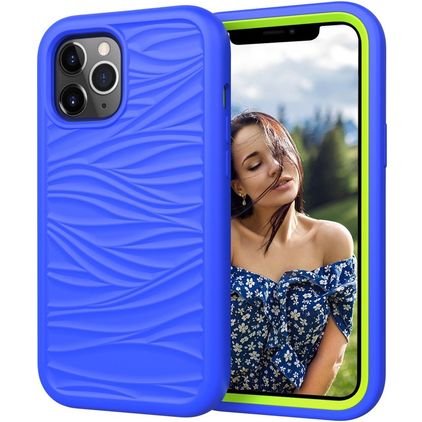 Mobigear Wave iPhone 12 Pro Max Hoesje Hardcase Backcover Shockproof - Blauw