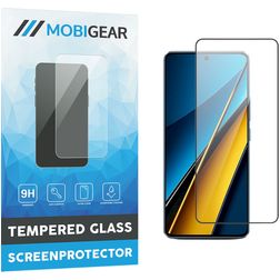 Mobigear Premium POCO X6 Glazen Screenprotector - Case Friendly - Zwart