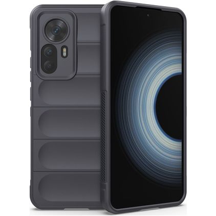 Mobigear Bumpy Xiaomi 12T Hoesje Flexibel TPU Backcover - Antraciet